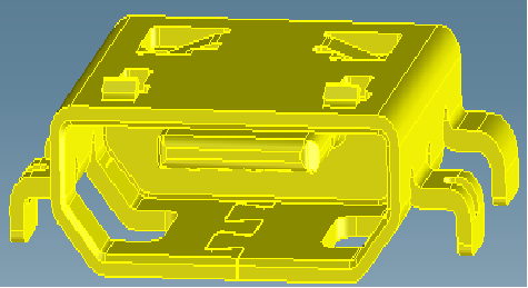 MICRO USB 5PIN PH=0.65mm 沉板1.30    4DIP TYPE 無翻邊